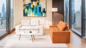 English Elm Loveseat Sofa Bed – Memory Foam Comfort, Convertible 2-In-1 Design, No Assembly, Corduroy Fabric Couch For Small Spaces And Guest Rooms (Beige) W2959P379135