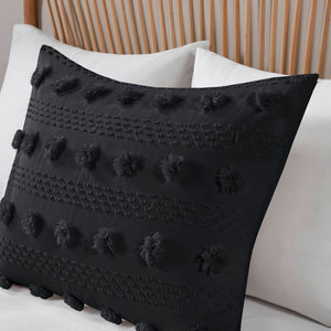 English Elm 3 Piece Jacquard Duvet Cover Set Pompom Texture Brushed Reverse Bedroom Bedding B035P319882