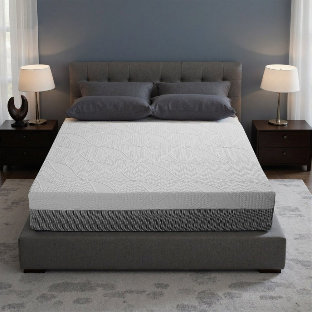 English Elm 14-inch King Mattress Japan Built Six Layer Foam Ice Silk Cool Sleep Support W5081P394377