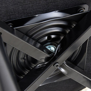 English Elm 360 Swivel Pu Leather Barstools Set of Two with Matte Black Legs for Kitchen or Bar W1151P265583