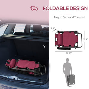 English Elm Outsunny Folding Chaise Lounge Chair - 2-In-1 Adjustable Tanning Bed & Sit-Up Chair For Outdoor Fun W2225P217583-GIGA