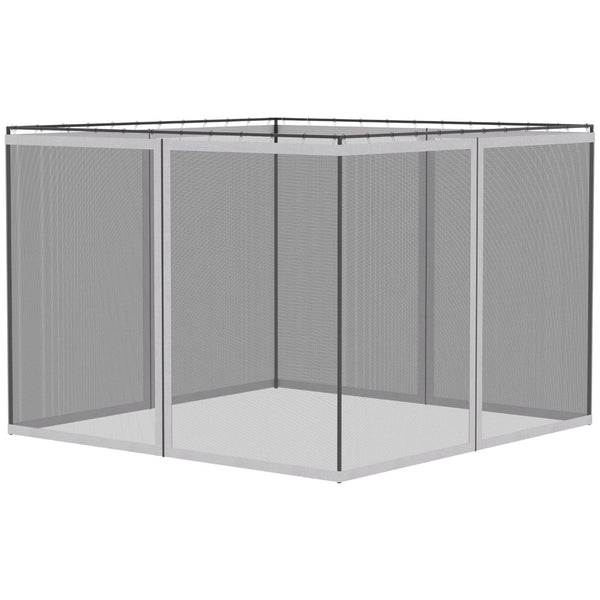 English Elm Outsunny Walk-in Tunnel Greenhouse Steel Frame Pe Cover Mesh Vents Garden Grow Shelter W2225P200873