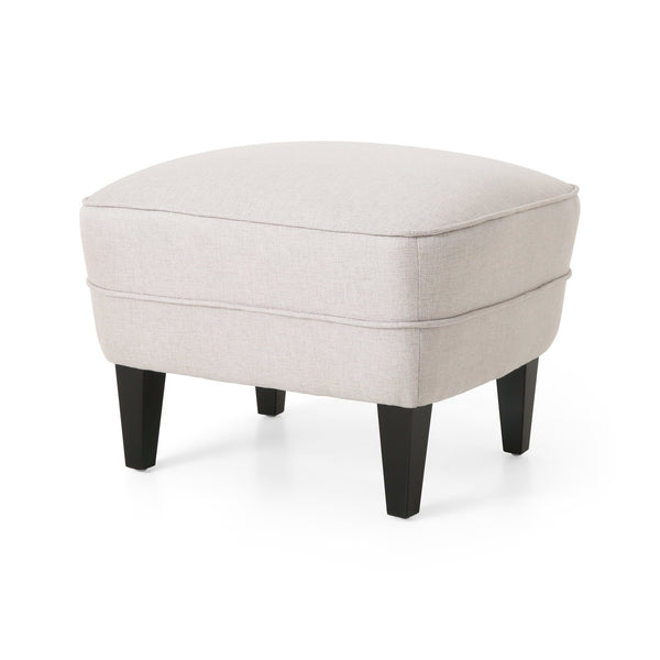 English Elm Christopher Knight Home® - CLUB Plush Fabric Club Chair and Ottoman Set with Birch Legs, Cozy 100% Polyester Upholstery Comfort Wheat 33.75 L x 33.5 W x 29.5 H 67821.00WHEAT