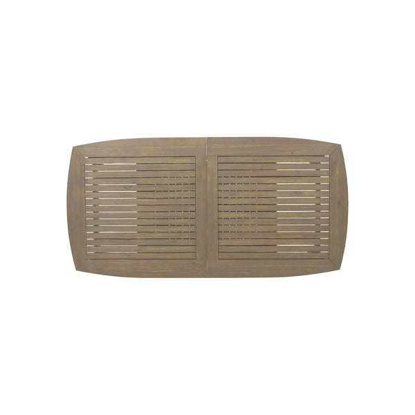 English Elm Christopher Knight Home® - 7 Outdoor Dining Set with Acacia Wood Table & 6 Iron Frame PE Rattan Chairs — Durable Patio Entertaining Ensemble Grey N768P182296G_65428.00GRY