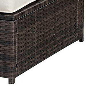English Elm Aluminum Wicker Outdoor Patio Chair with Cushioned Seat Resort Style Seating B056P417097
