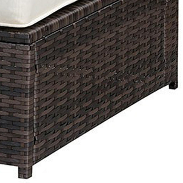 English Elm Aluminum Wicker Outdoor Patio Chair with Cushioned Seat Resort Style Seating B056P417097