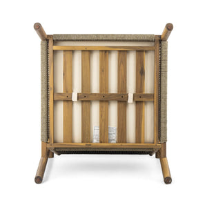 English Elm 28" Woven Outdoor Lounge Chair Solid Wood Frame Polyester Cushions Patio Garden N767P236617T
