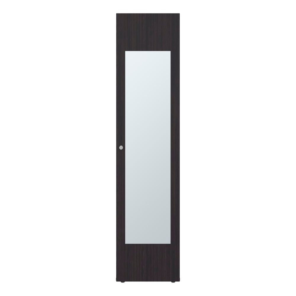 English Elm Deftones Tall Narrow Wenge Cabinet Four Shelves Slim Floor to Ceiling Bedroom Storage B128P485413