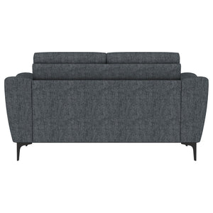English Elm Oberle Tufted Polyester Loveseat with Pocket Coil Support and Tapered Legs for Small Spaces B062P447944