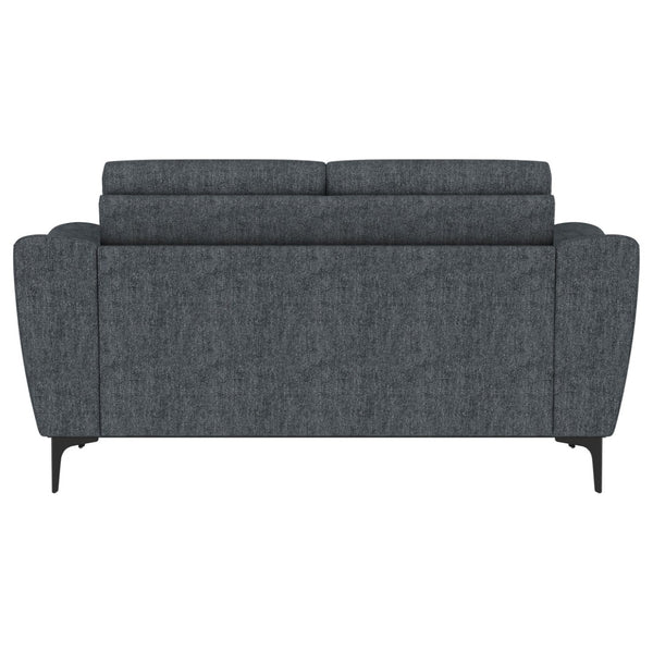 English Elm Oberle Tufted Polyester Loveseat with Pocket Coil Support and Tapered Legs for Small Spaces B062P447944