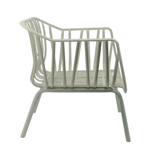 English Elm Christopher Knight Home® - Huron Outdoor PP Club Chair with Waterproof Olefin Cushions, Durable Plastic Frame and Iron Legs - Weather-Resistant Patio Seating Set Beige,Light Green N775P178198G