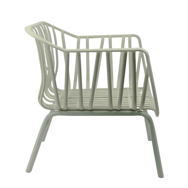 English Elm Christopher Knight Home® - Huron Outdoor PP Club Chair with Waterproof Olefin Cushions, Durable Plastic Frame and Iron Legs - Weather-Resistant Patio Seating Set Beige,Light Green N775P178198G