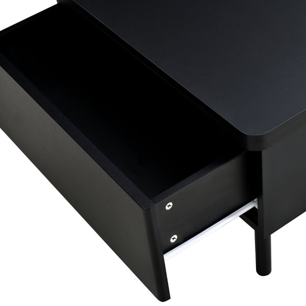 English Elm Vibe Haus Lift-Top Coffee Table: Multi-Functional Design With Hidden Storage & Drawers N724P292514B-GIGA