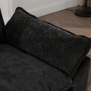 English Elm Wider Ergonomic Loveseat with Breathable Chenille Upholstery, Modular Design, Plush Double-Layer Cushioning W1143S00036 W1143S00036
