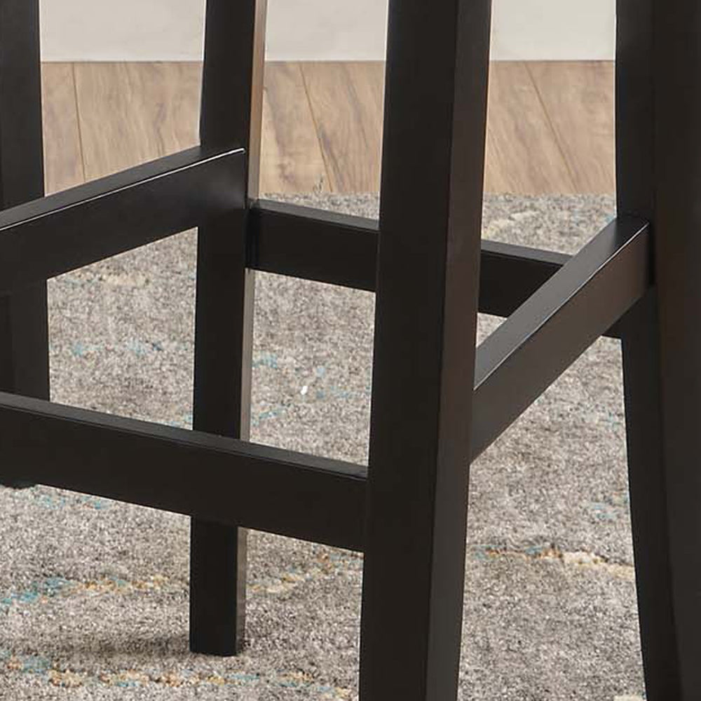 English Elm Christopher Knight Home® - BARSTOOL Plush Cushioned Wood and Fabric Counter Seat with Handmade Detailing, Comfortable Pair Wheat 60752.00FWET