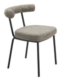 Kede Dining Chair - Set of 2 Green Tweed 110098 Zuo Modern