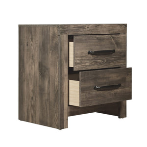 English Elm Toriya Brown 2-Drawer Nightstand With English Dovetailed Drawers