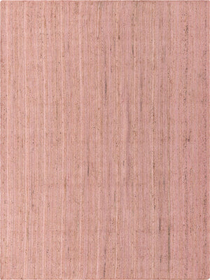 Unique Loom Braided Jute Dhaka Hand Braided Solid Rug Light Pink,  9' 0" x 12' 2"