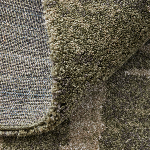 Feizy Rugs Skyview Abstract Contemporary Rug - Plush Polypropylene, Durable Turkish Design For Elegant Spaces Green,Tan Polypropylene Skv39qdfgrn000f10