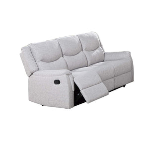 English Elm Modern Burlap Textured Sofa and Recliner Set for Comfortable Living Room Seating Beige B011S02348
