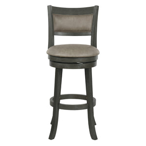 OSP Home Furnishings Swivel Stool 30" Dove / Antique Grey