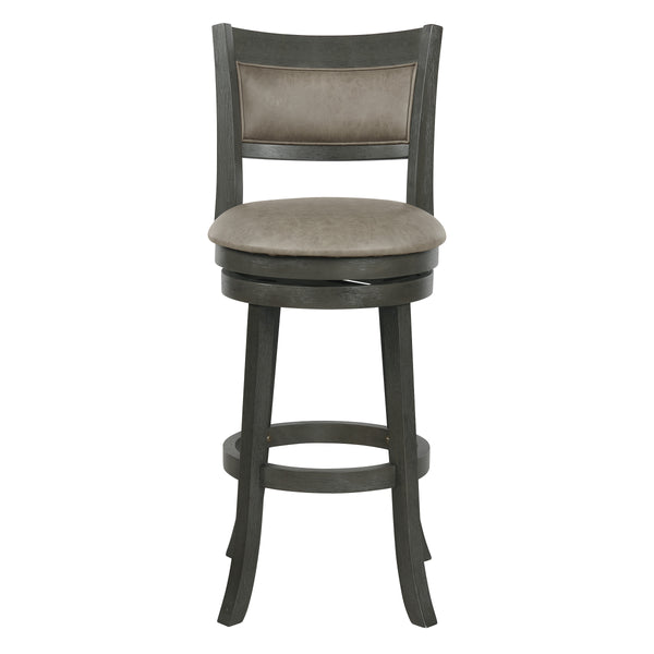 OSP Home Furnishings Swivel Stool 30" Dove / Antique Grey