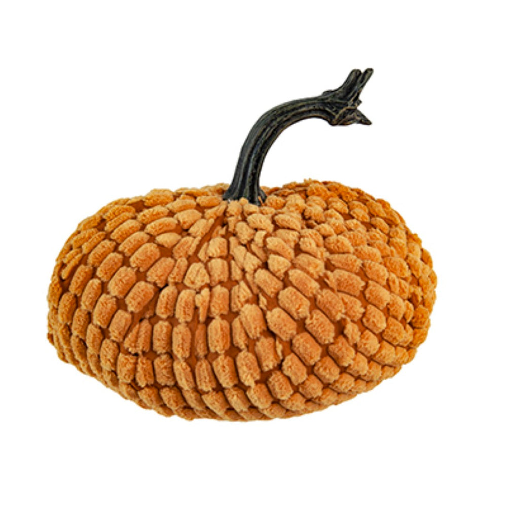 English Elm Set Of 2 Charming Chenille Weighted Pumpkins – Perfect Fall Decor For Thanksgiving & Harvest Season W2078P246682-GIGA