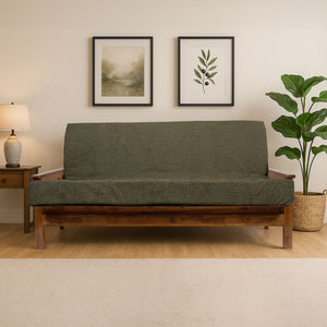 English Elm Memory Foam Infused Futon Mattress Full – Thick, Washable Cover, Foldable Sofa Bed For Small Spaces B181P351986