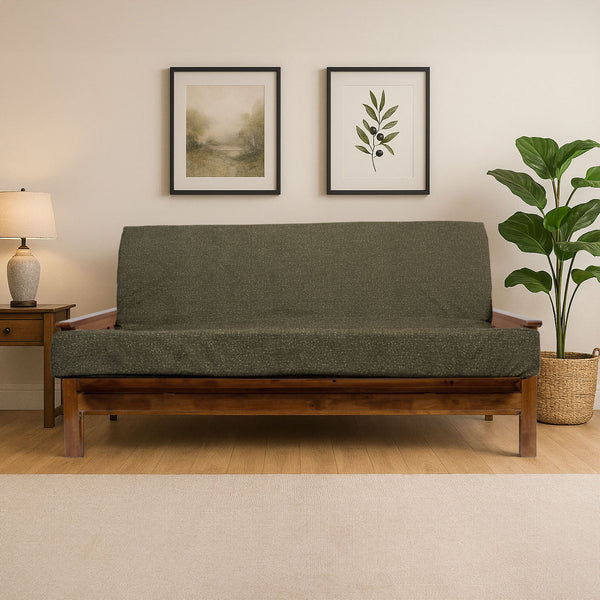 English Elm Memory Foam Infused Futon Mattress Full Xl - Versatile, Washable Cover & Thick Comfort For Small Spaces B181P351992