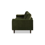 English Elm Nicholas 83.5" Mid-Century Modern Sofa, Olive Green Performance Velvet