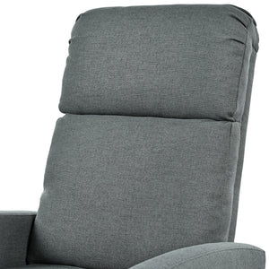 English Elm Christopher Knight Home® - Modern Recliner Plush Manual Recliner Chair with Ergonomic Support, 3-Position Backrest, Durable Fabric Comfort Charcoal N763P256491E