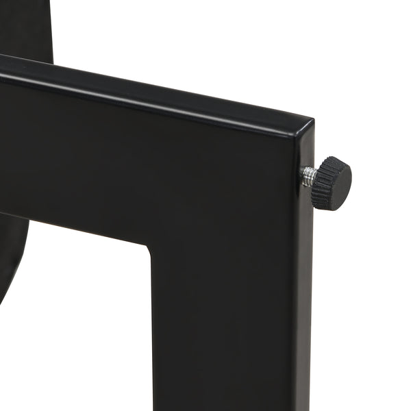 English Elm Christopher Knight Home® - Upholstered Dining Chairs Set of 2 with Iron Frame, Fabric Seat Cushions, Modern Compact Design Beige+Black N779P281141G