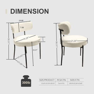 English Elm 62.4" Modern Extendable Dining Table Set For 4-8 With Stylish Metal Legs & Comfortable Chairs W2189S00149
