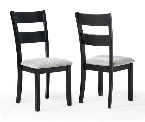 English Elm 6pc Farmhouse Rectangular Dining Set Weathered Gray Wood Slat Back Chairs Bench B2741P411550