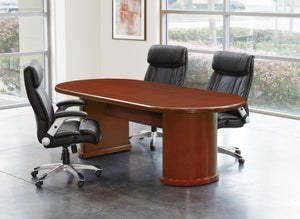 OSP Home Furnishings Sonoma Racetrack Conference Table Seats Ten with Integrated Cable Management Grommets SON60