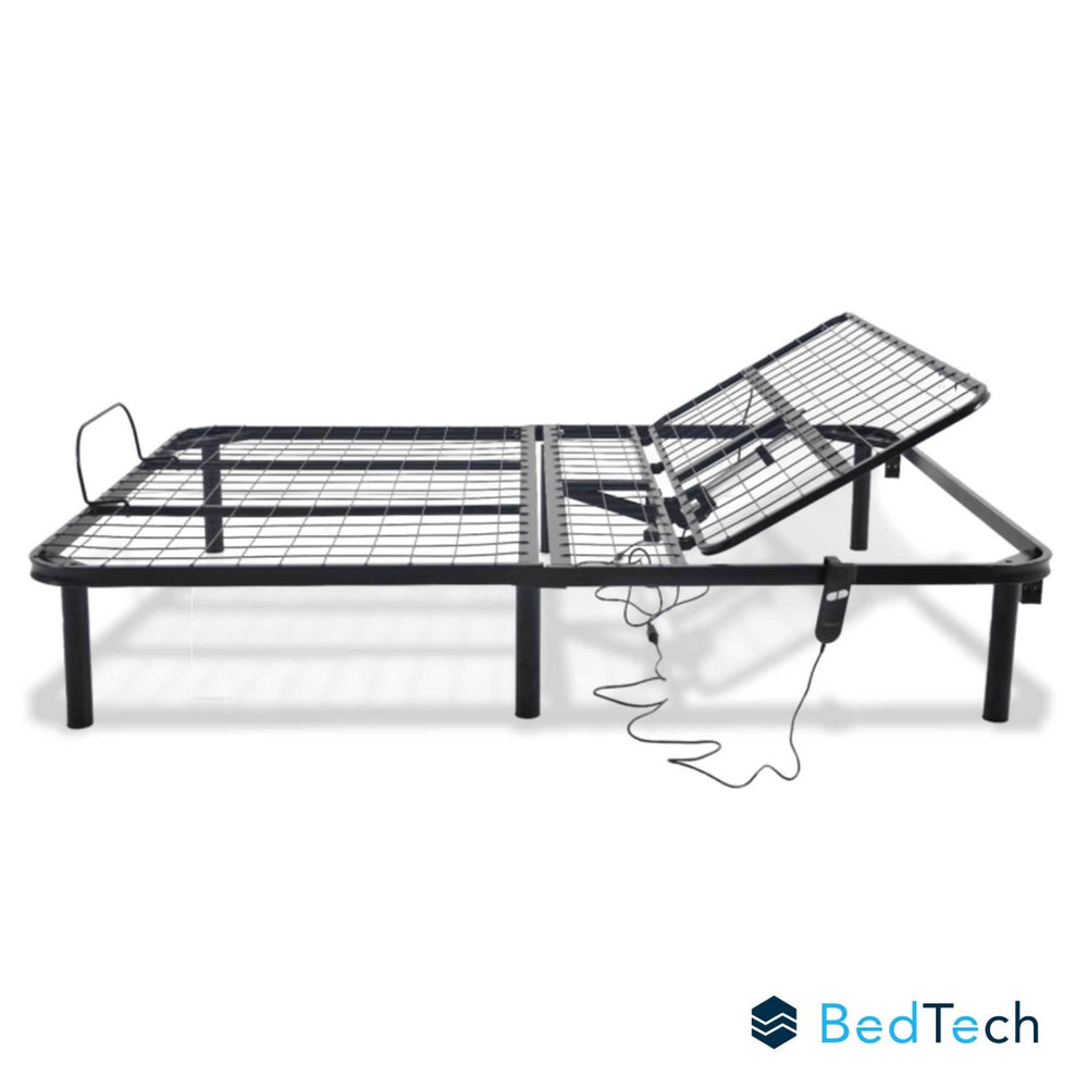 English Elm Bthu Queen Adjustable Bed Base with Head Elevation Low Profile Under Storage B337P292219