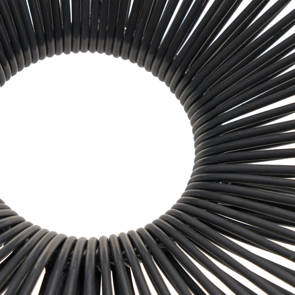 English Elm Christopher Knight Home® - ANSON Woven Outdoor Chair Set of 2 with Steel Frame — Modern Hammock Weave Design for Patio Comfort Black N773P188736B