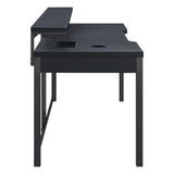 OSP Home Furnishings Adaptor 63" Gaming Desk Black