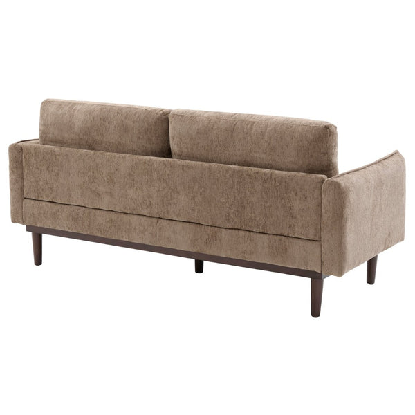 English Elm Modern Chenille Loveseat with Pocket Spring Cushions and Rubberwood Legs for Living Room N763P347228D