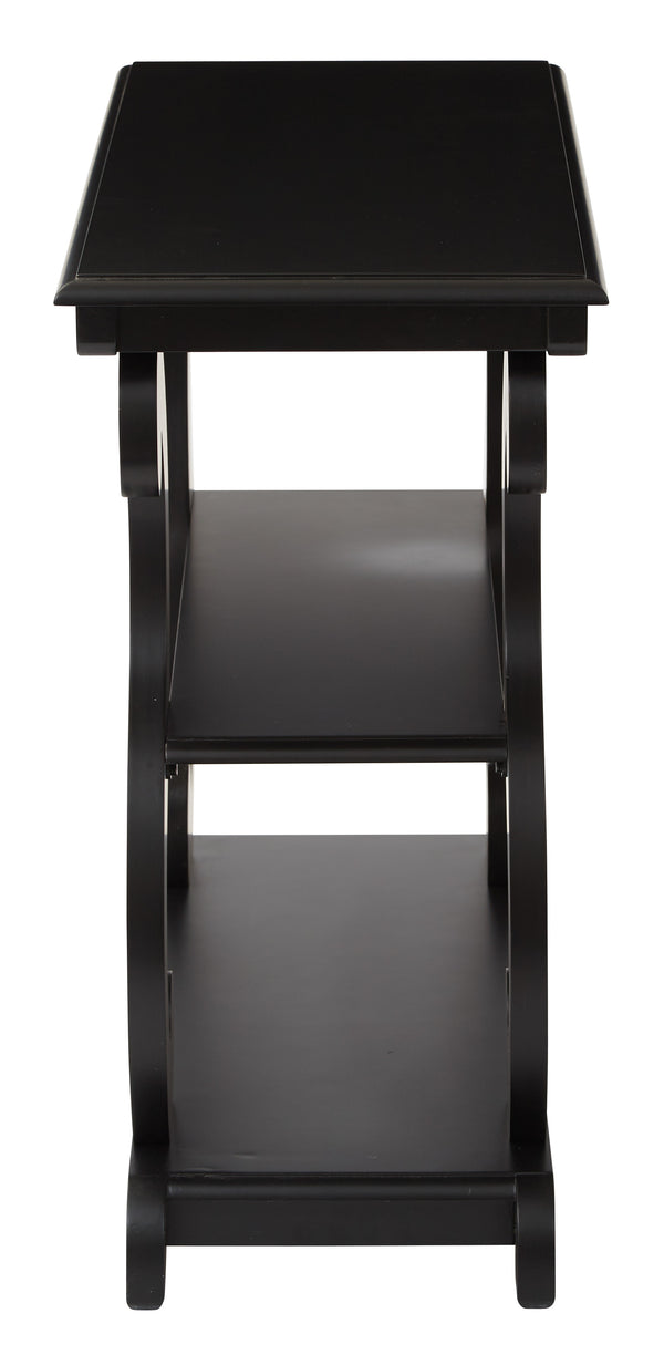 OSP Home Furnishings Ashland Console Table Brushed Black