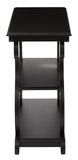 OSP Home Furnishings Ashland Console Table Brushed Black