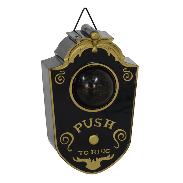 English Elm Homcom 7.1" Animatronic Halloween Doorbell With Light-Up Eyeball & Motion-Activated Scares W2225P229454