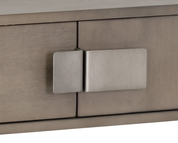 Sunpan Jade Console Table - Unique Acacia Wood Design with Elegant Drawers for Stylish Home Décor Spaces Antique Silver / Ash Grey