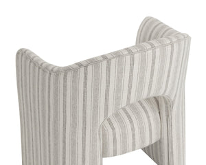 Sunpan ANAYA Dining Armchair - Timeless Comfort and Style with Elegant Arched Silhouette for Versatile Use Cream 112571