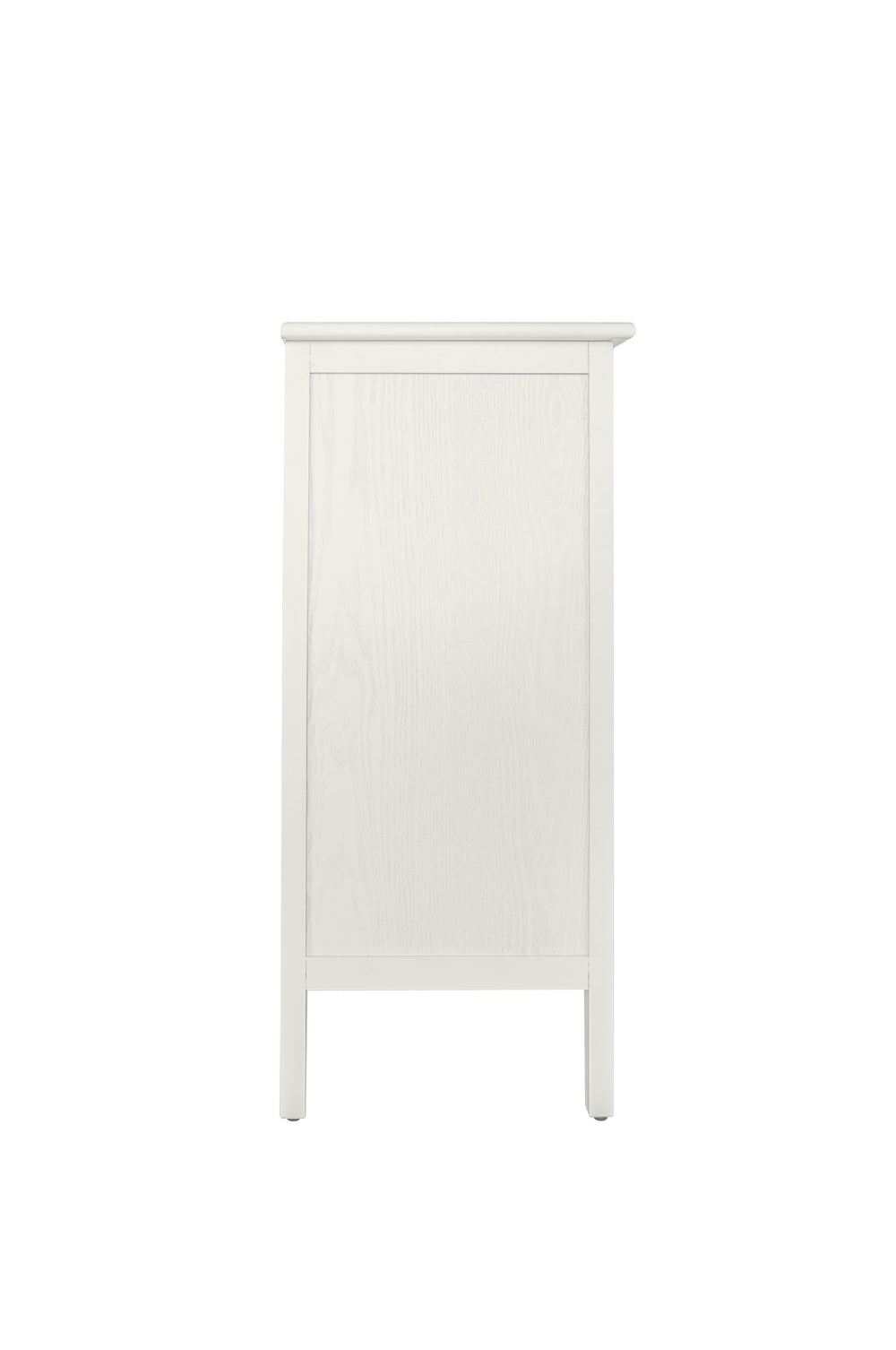 English Elm 3 Drawer Cabinet with Hollow Carved Accents, Solid Pine Feet, Gold Handles & Smooth Metal Slides — Elegant Storage for Entryway Bedroom Living Room Beige W688138992