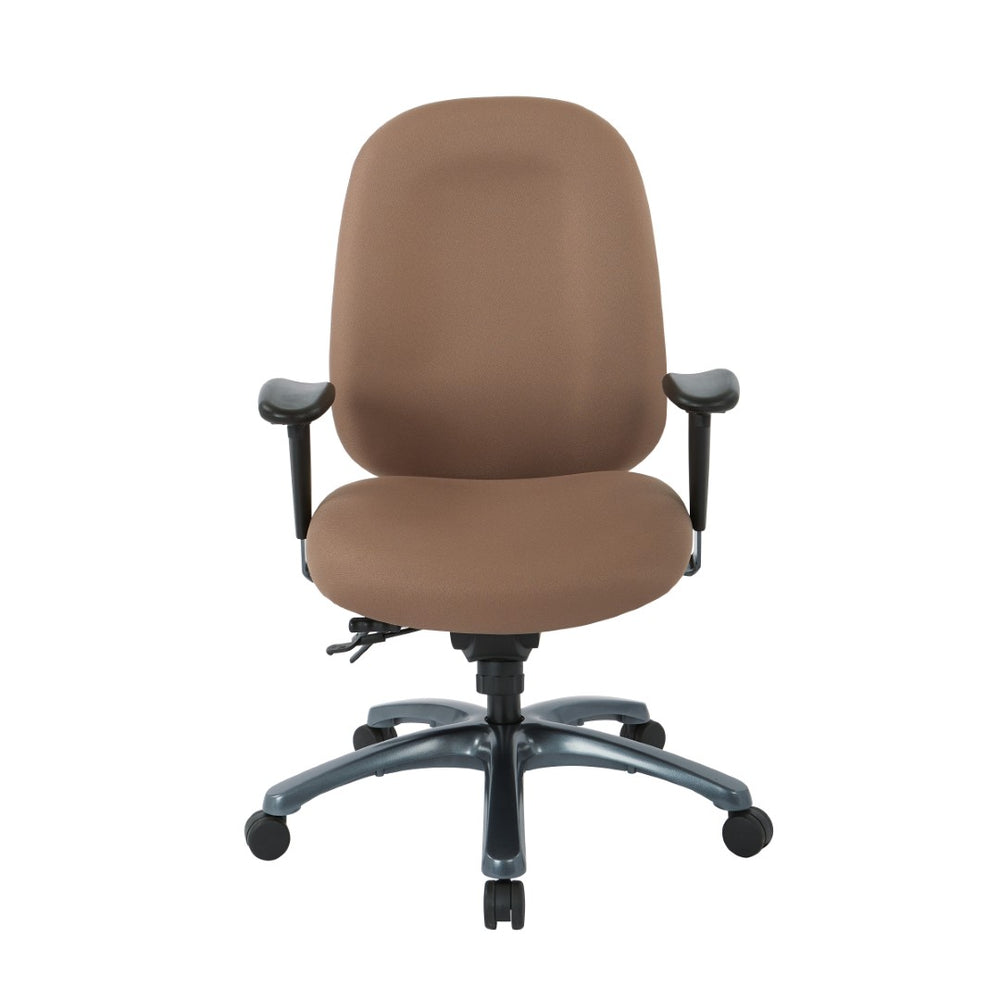OSP Home Furnishings Multi-function Ergonomic Office Chair with Lumbar Support and Titanium Base High 8511-232