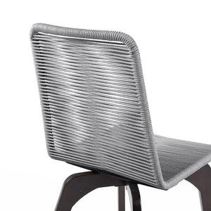 English Elm Island Eucalyptus Wood Rope Weave Outdoor Dining Chairs Resort Patio Set of 2 B2736P464892