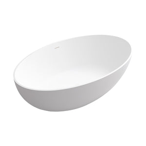 English Elm 67 Inch Freestanding Soaking Tub Eco Stone Resin Matte Finish Spa Bath Retreat T3785P353947
