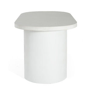 English Elm Christopher Knight Home® - 3 PCS Modern Outdoor Concrete Dining Set with White Terrazzo Tabletop & Benches—Sturdy, Low-Maintenance Elegance for Patio N773OD00079T