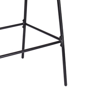 English Elm Christopher Knight Home® - Ladd Outdoor Metal Wicker Barstool Set of 2 — 29.5" Bar Height, Woven PE Rattan, Sturdy 400 lb Capacity Black,Light Gray N775P277558G